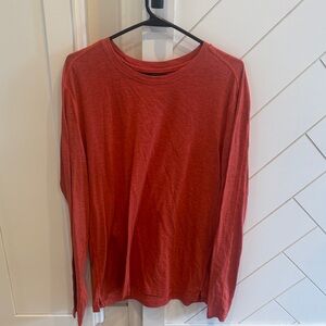 Lululemon Orange Long Sleeve Shirt